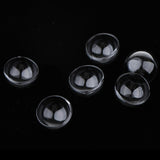 Maxbell 6pcs 20mm Half Glass Bottle Globe Cover Charms DIY Jewelry Making Gray