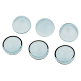 Maxbell 6pcs 20mm Half Glass Bottle Globe Cover Charms DIY Jewelry Making Dark Green