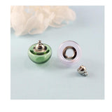 Maxbell 6 Piece Handmade Mushroom Shape Glass Globe Vial Dome Cover Charm Green