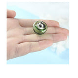 Maxbell 6 Piece Handmade Mushroom Shape Glass Globe Vial Dome Cover Charm Green