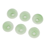 Maxbell 6 Piece Handmade Mushroom Shape Glass Globe Vial Dome Cover Charm Green
