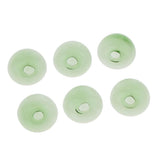 Maxbell 6 Piece Handmade Mushroom Shape Glass Globe Vial Dome Cover Charm Green