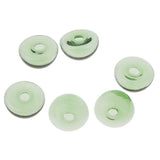 Maxbell 6 Piece Handmade Mushroom Shape Glass Globe Vial Dome Cover Charm Green