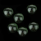 Maxbell 6 Piece Handmade Mushroom Shape Glass Globe Vial Dome Cover Charm Green