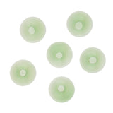 Maxbell 6 Piece Handmade Mushroom Shape Glass Globe Vial Dome Cover Charm Green