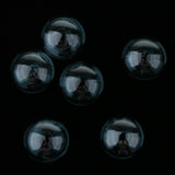 Maxbell 6 Piece Handmade Mushroom Shape Glass Globe Vial Dome Cover Charm Dark Green