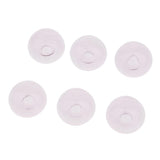 Maxbell 6 Piece Handmade Mushroom Shape Glass Globe Vial Dome Cover Charm Pink