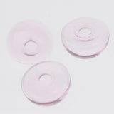 Maxbell 6 Piece Handmade Mushroom Shape Glass Globe Vial Dome Cover Charm Pink