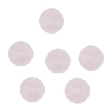 Maxbell 6 Piece Handmade Mushroom Shape Glass Globe Vial Dome Cover Charm Pink