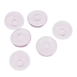 Maxbell 6 Piece Handmade Mushroom Shape Glass Globe Vial Dome Cover Charm Pink