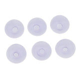 Maxbell 6 Piece Handmade Mushroom Shape Glass Globe Vial Dome Cover Charm Purple