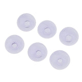 Maxbell 6 Piece Handmade Mushroom Shape Glass Globe Vial Dome Cover Charm Purple