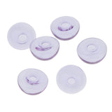 Maxbell 6 Piece Handmade Mushroom Shape Glass Globe Vial Dome Cover Charm Purple
