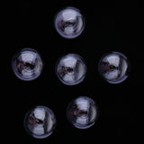 Maxbell 6 Piece Handmade Mushroom Shape Glass Globe Vial Dome Cover Charm Purple