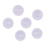 Maxbell 6 Piece Handmade Mushroom Shape Glass Globe Vial Dome Cover Charm Purple