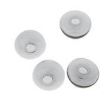 Maxbell 6 Piece Handmade Mushroom Shape Glass Globe Vial Dome Cover Charm Gray Black