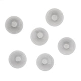 Maxbell 6 Piece Handmade Mushroom Shape Glass Globe Vial Dome Cover Charm Gray Black