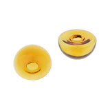 Maxbell 6 Piece Handmade Mushroom Shape Glass Globe Vial Dome Cover Charm Amber