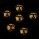 Maxbell 6 Piece Handmade Mushroom Shape Glass Globe Vial Dome Cover Charm Amber