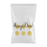 Maxbell 6 Piece Handmade Mushroom Shape Glass Globe Vial Dome Cover Charm Amber