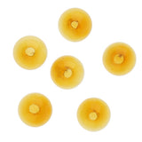Maxbell 6 Piece Handmade Mushroom Shape Glass Globe Vial Dome Cover Charm Amber