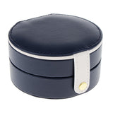 Maxbell Multi-layer PU Leather Portable Jewelry Storage Display Case Box Dark Blue