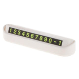 Maxbell Temporary Parking Card Magnetic Phone Number Plate Holder Sucker  White