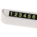 Maxbell Temporary Parking Card Magnetic Phone Number Plate Holder Sucker  White