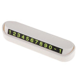 Maxbell Temporary Parking Card Magnetic Phone Number Plate Holder Sucker  White