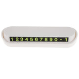 Maxbell Temporary Parking Card Magnetic Phone Number Plate Holder Sucker  White