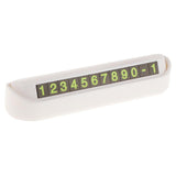 Maxbell Temporary Parking Card Magnetic Phone Number Plate Holder Sucker  White