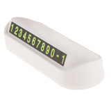 Maxbell Temporary Parking Card Magnetic Phone Number Plate Holder Sucker  White