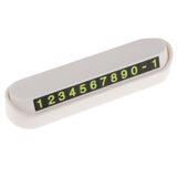Maxbell Temporary Parking Card Magnetic Phone Number Plate Holder Sucker  White
