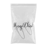 Maxbell Stainless Steel Round Ball Stud Earring with Tassel Chain Dangle Earring