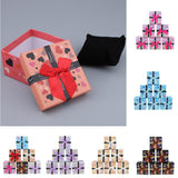 Maxbell 6pcs Cardboard Paper Bowknot Jewelry Gift Box Watch Ring Storage Cases Type1