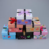 Maxbell 6pcs Cardboard Paper Bowknot Jewelry Gift Box Watch Ring Storage Cases Type7
