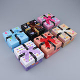 Maxbell 6pcs Cardboard Paper Bowknot Jewelry Gift Box Watch Ring Storage Cases Type7