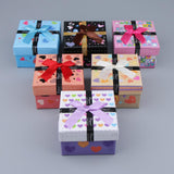 Maxbell 6pcs Cardboard Paper Bowknot Jewelry Gift Box Watch Ring Storage Cases Type7