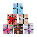 Maxbell 6pcs Cardboard Paper Bowknot Jewelry Gift Box Watch Ring Storage Cases Type7