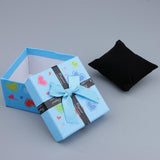 Maxbell 6pcs Cardboard Paper Bowknot Jewelry Gift Box Watch Ring Storage Cases Type7