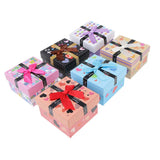 Maxbell 6pcs Cardboard Paper Bowknot Jewelry Gift Box Watch Ring Storage Cases Type7