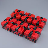 Maxbell 6pcs Paper Cardboard Jewelry Gift Box Watch Ring Earring Storage Case Red