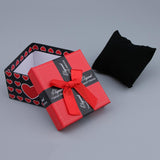 Maxbell 6pcs Paper Cardboard Jewelry Gift Box Watch Ring Earring Storage Case Red