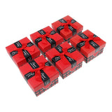 Maxbell 6pcs Paper Cardboard Jewelry Gift Box Watch Ring Earring Storage Case Red