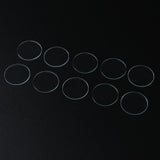 Maxbell 10pcs 1mm Thick Clear Flat Mineral Glass Watch Replace Part Watchmaker 18.5