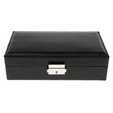 Maxbell Multi-fonction PU Leather Portable Jewelry Storage Display Case Box Black