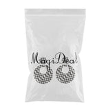 Maxbell Black White Acrylic Geometric Dangle Women Hip Hop Earring Round