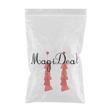 Maxbell 15cm Long Feather Earring Bohemian Handmade Dangle Studs Earrings Red