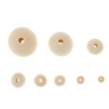 Maxbell 20 Pieces Round Wood Beads Loose Spacer Beads for Jewelry Crafting 14mm