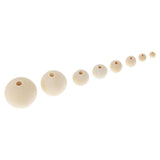 Maxbell 20 Pieces Round Wood Beads Loose Spacer Beads for Jewelry Crafting 14mm